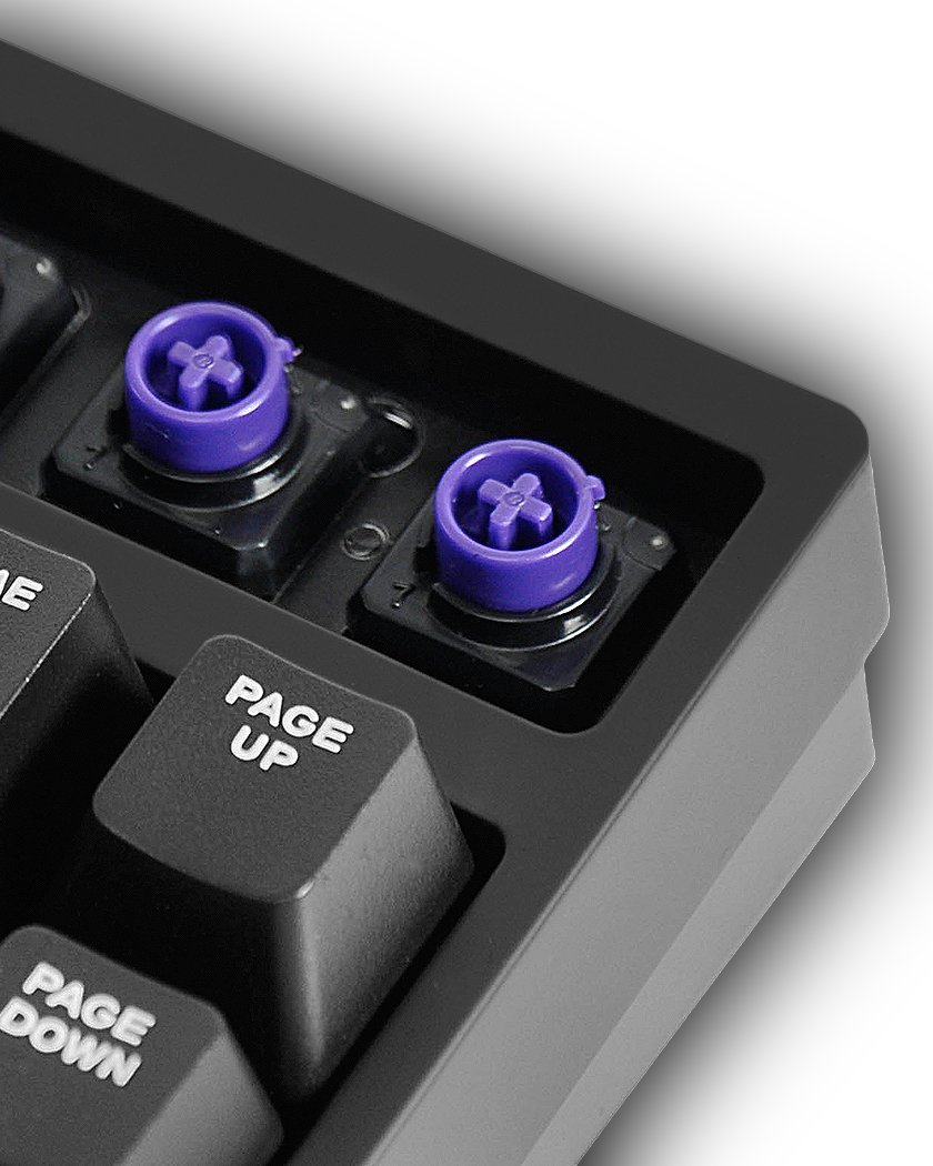 CM Storm NovaTouch TKL keyboard key switch closeup 55045