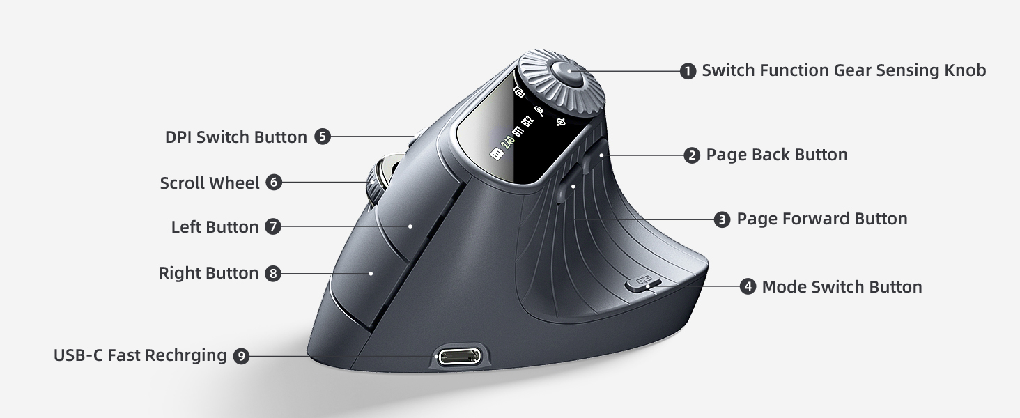 Onikuma Gaming Vertical Mouse 2024-11-14 D8m5P