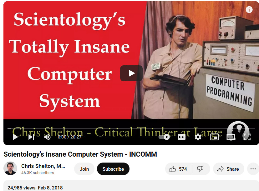 Scientology Insane Computer System - INCOMM 2025-07-17 298a2