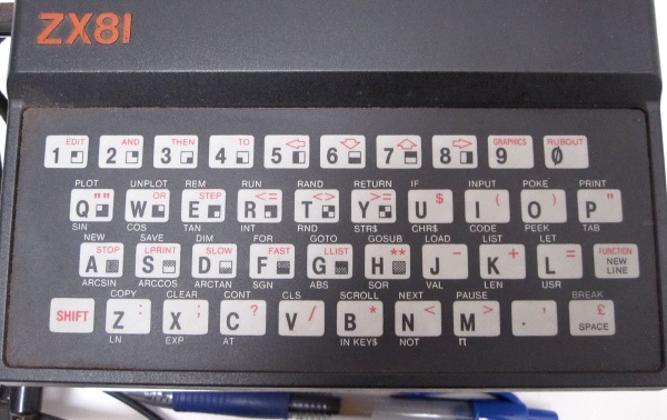 Sinclair ZX81 keyboard 6