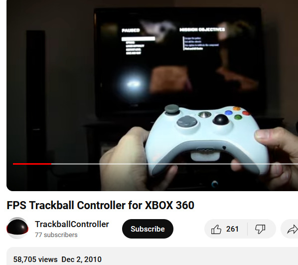XBOX 360 Trackball Controller mVbQ