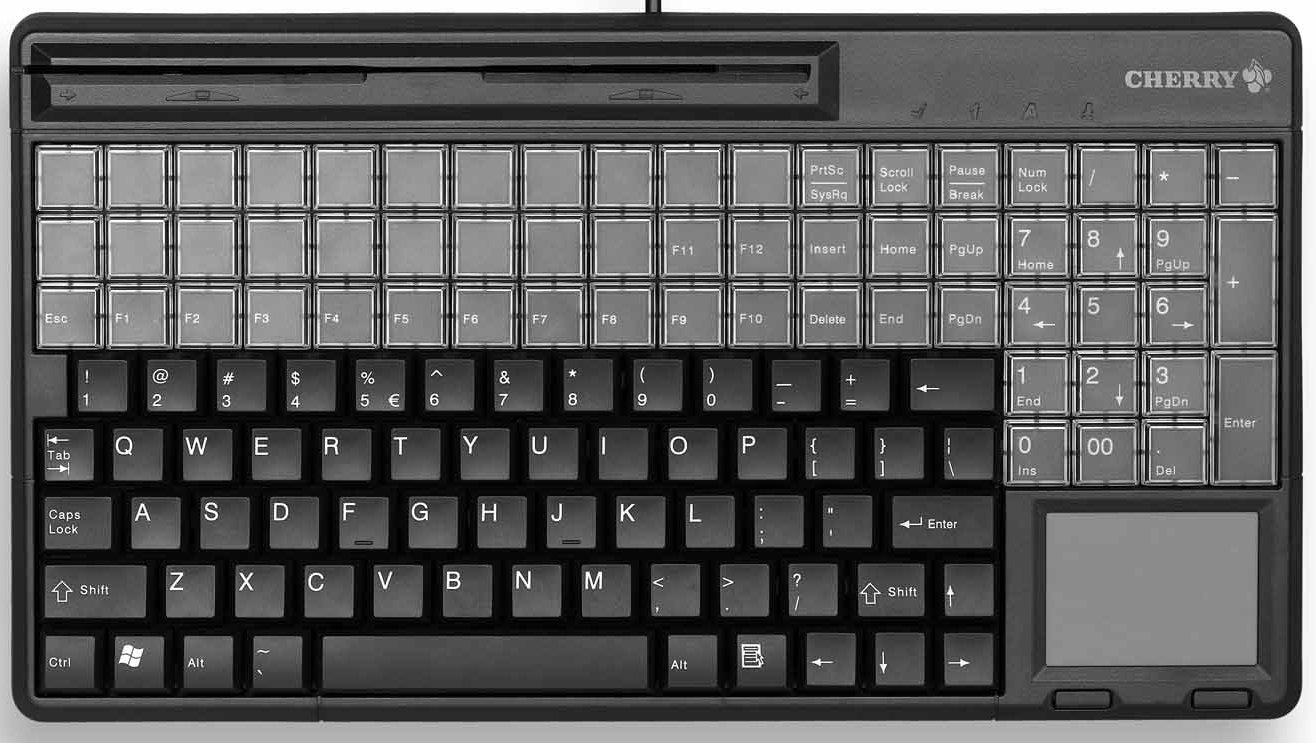Cherry MY 8000 Multifunctional Keyboard w/ 105 Position Key Layout Gray—————35s 