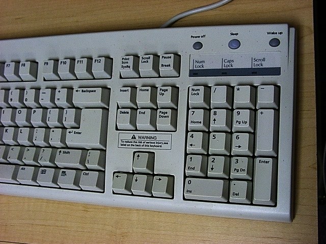 generic computer keyboard 1999 numpad