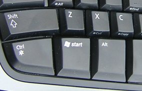 pc keyboard ctrl win alt keys