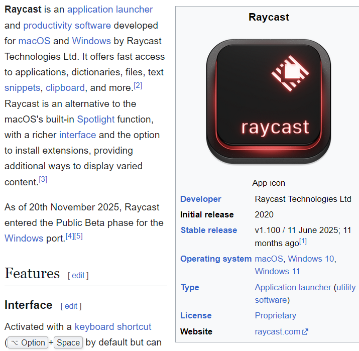 raycast app launcher 2026-06-04 1458e