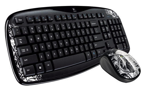 Logitech keyboard k250 m305 fleur set