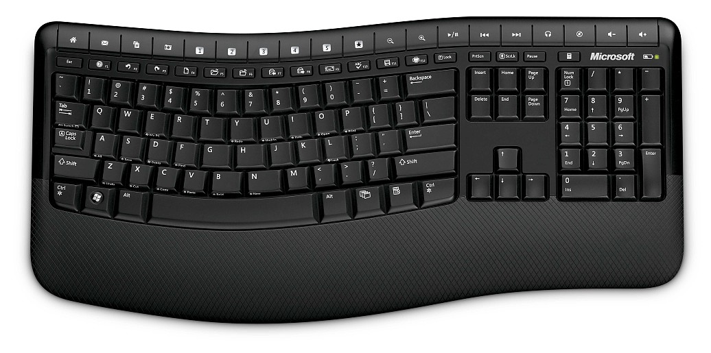 Microsoft wireless comfort desktop 5000 keyboard 9652 s