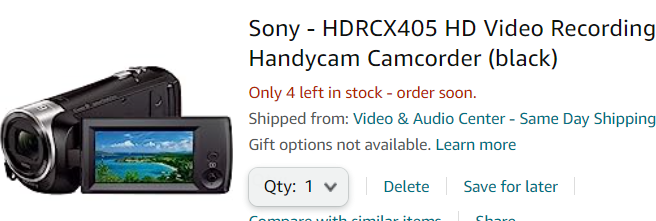 Sony HDR-CX405 HD Handycam dPYhK