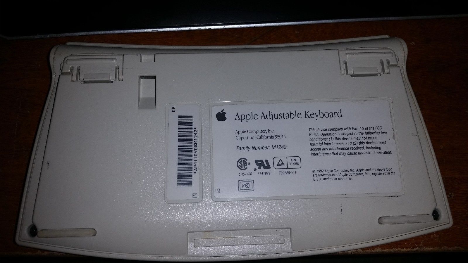 apple adjustable keyboard m1242 numpad back  59518