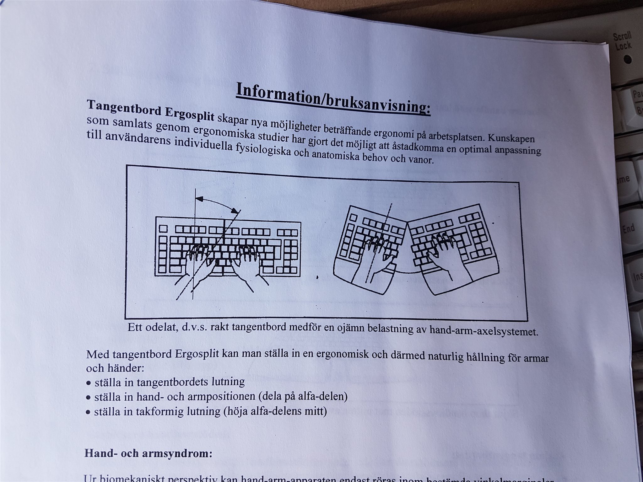 ergosplit keyboard ce40d