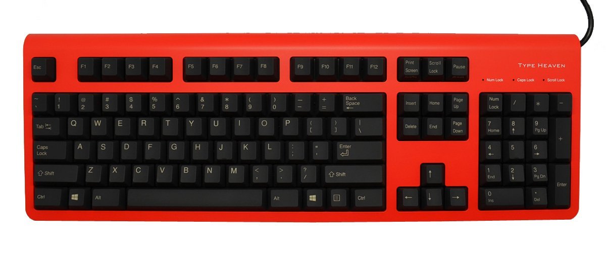 topre type heaven red keyboard