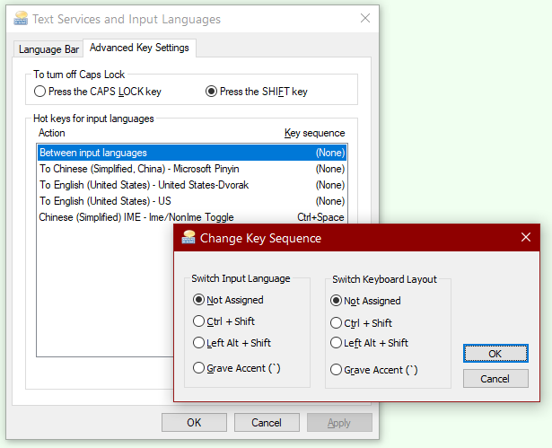 Windows 10 input language keys 2023-04-24