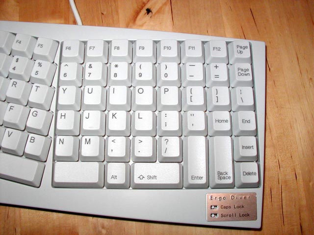 scythe ergo diver keyboard right