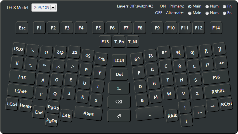 truly ergonomic keyboard 209 layout xah layout 90785 dvorak