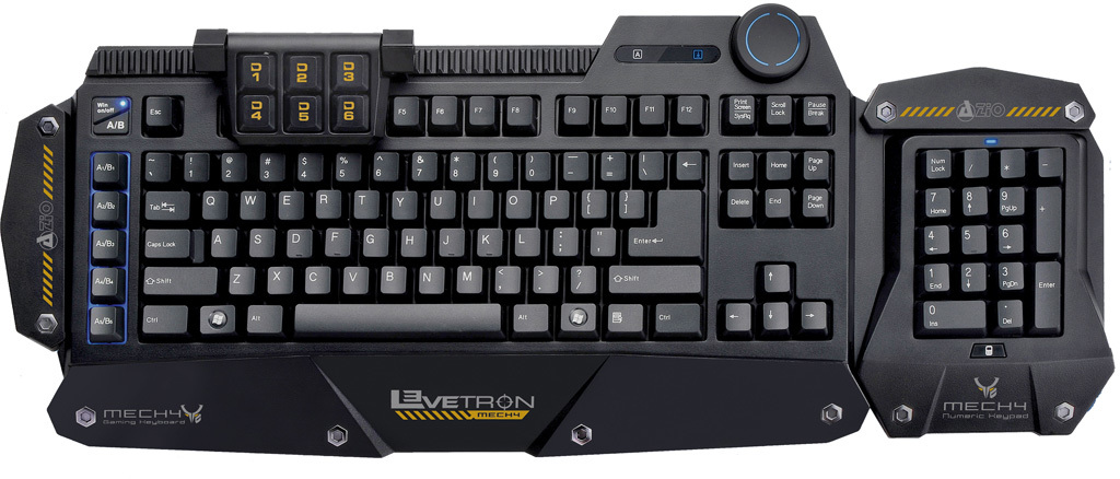 Azio Levetron Mech4 keyboard 0716