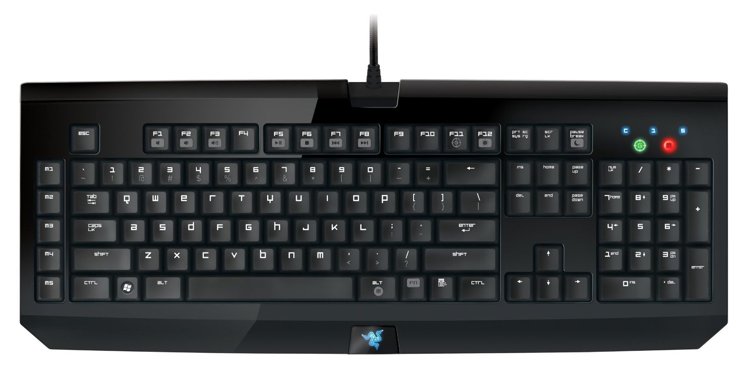 Razer BlackWidow mechanical gaming keyboard