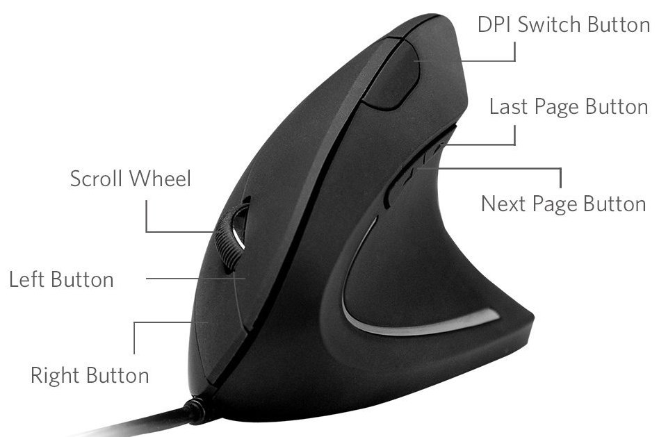 anker ergonomic vertical mouse 1000 33638