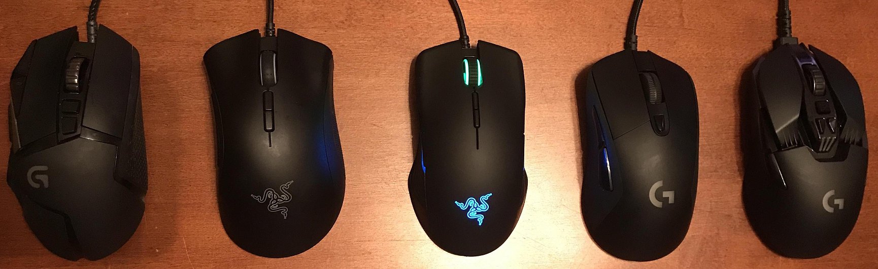 logitech and razer mouses