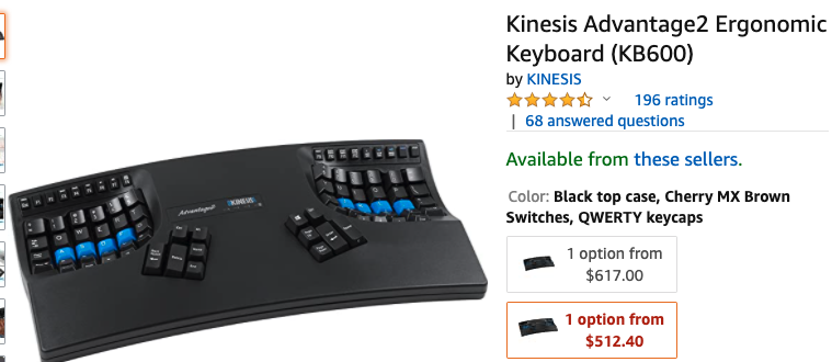 kinesis keyboard covid19 shortage 2020-06-04 pyhrd