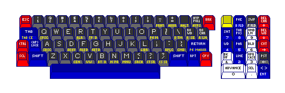 DEC vt78 terminal keyboard