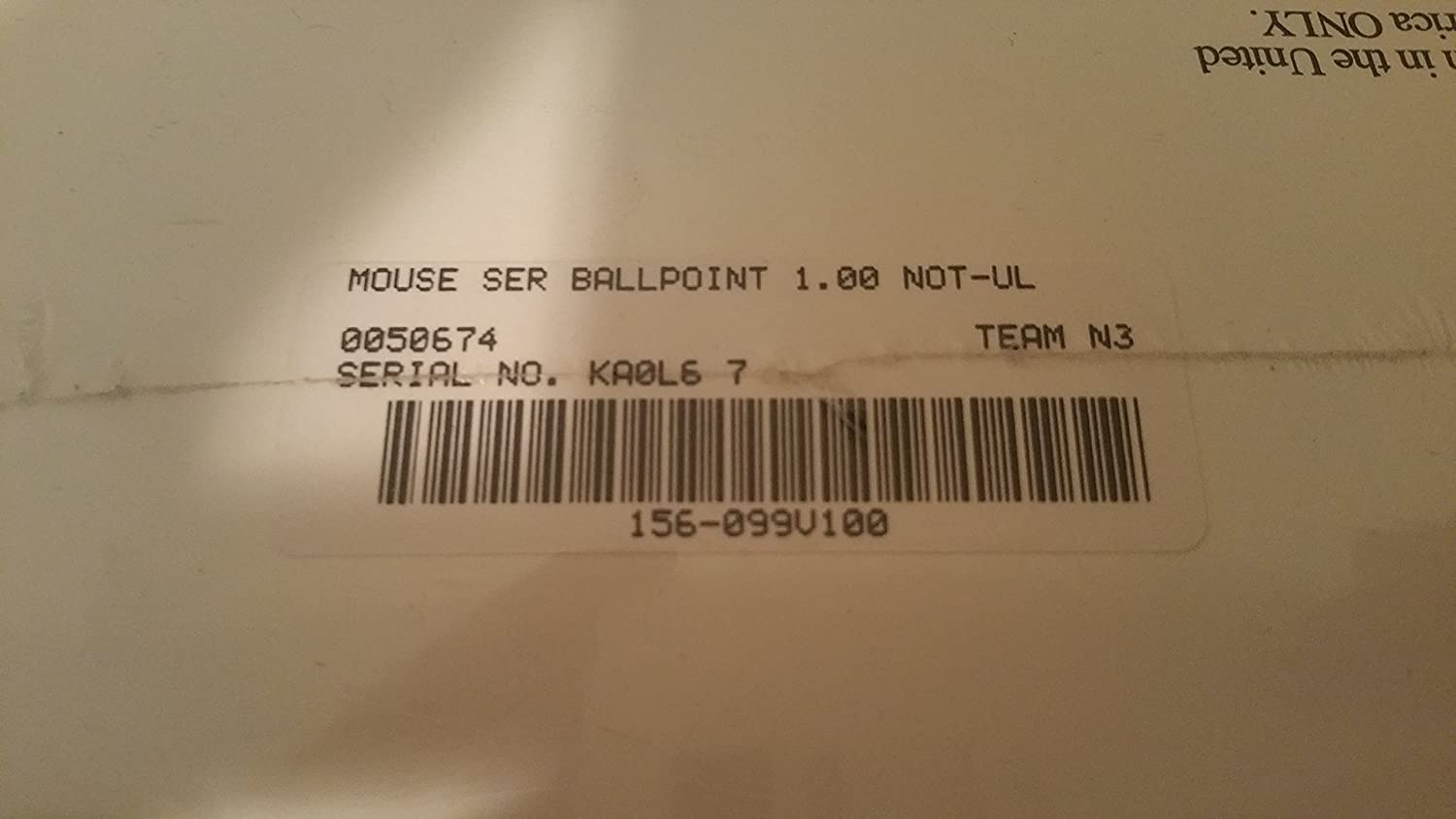 Microsoft BallPoint mouse 2zHx