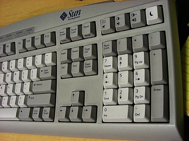 Sun keyboard