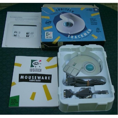 Logitech Trackman Stationary Mouse box 13805
