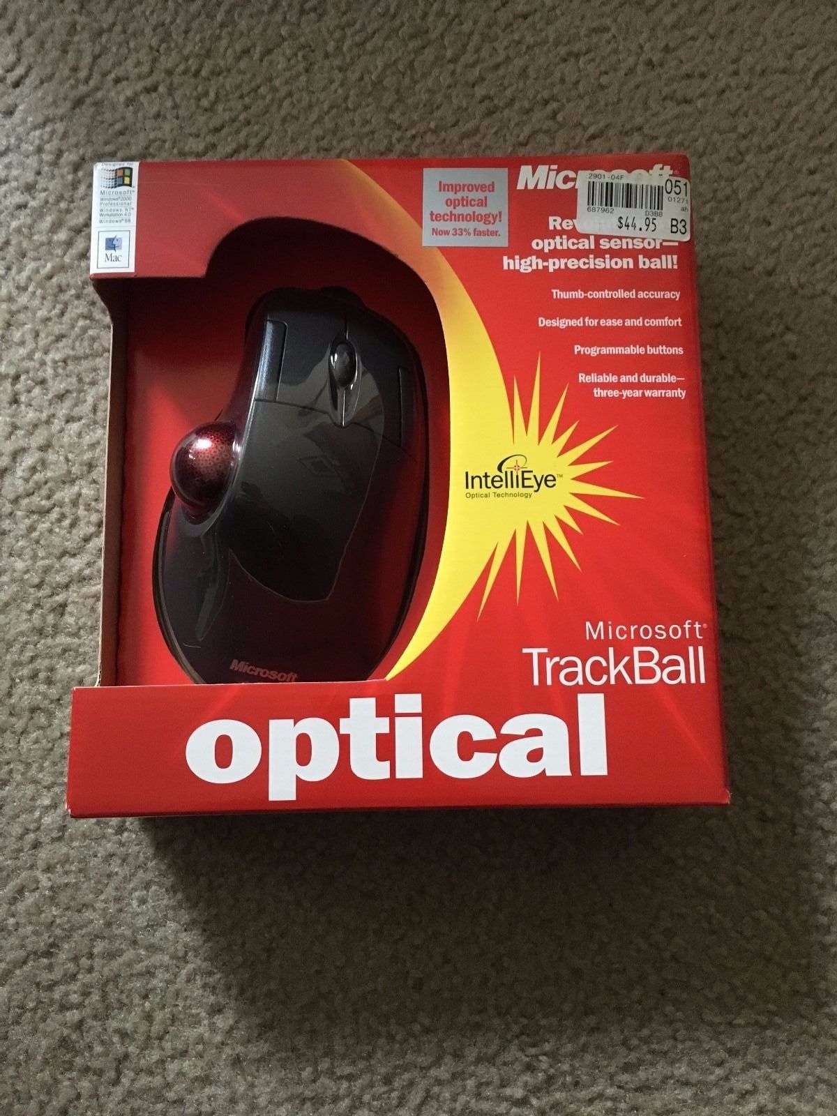 Microsoft trackball optical box 2000 front 28790