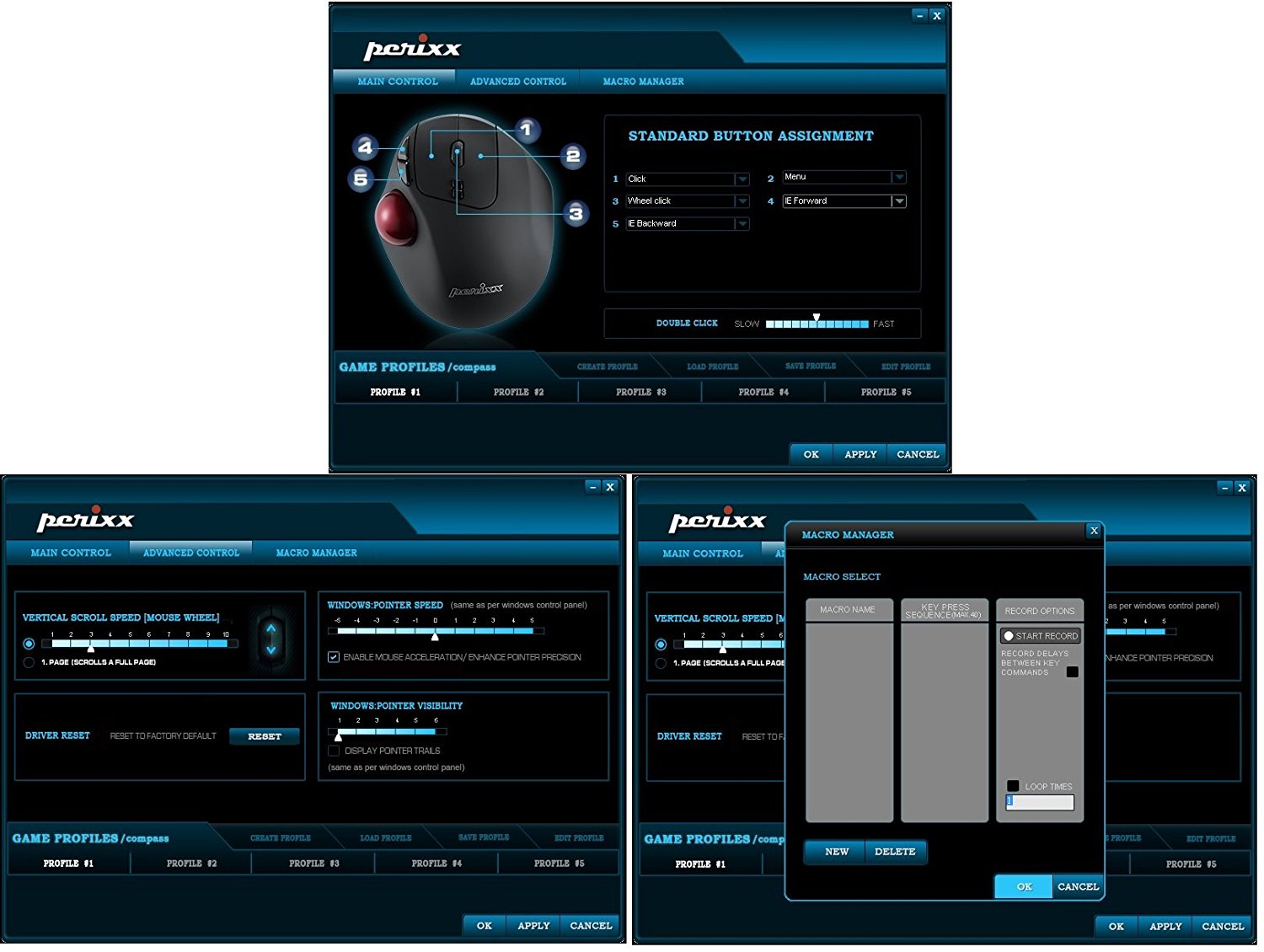 perixx perimice 717 trackball software