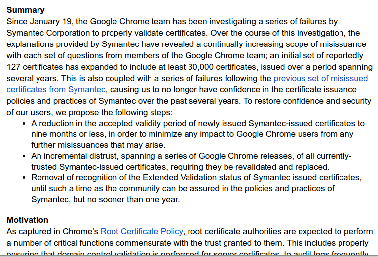 google to remove symantec cert 2017 03 23