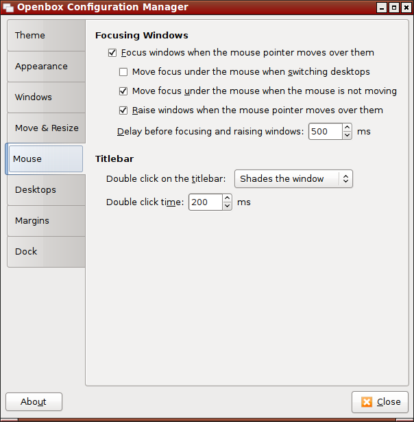 linux openbox window manager raise window on focus