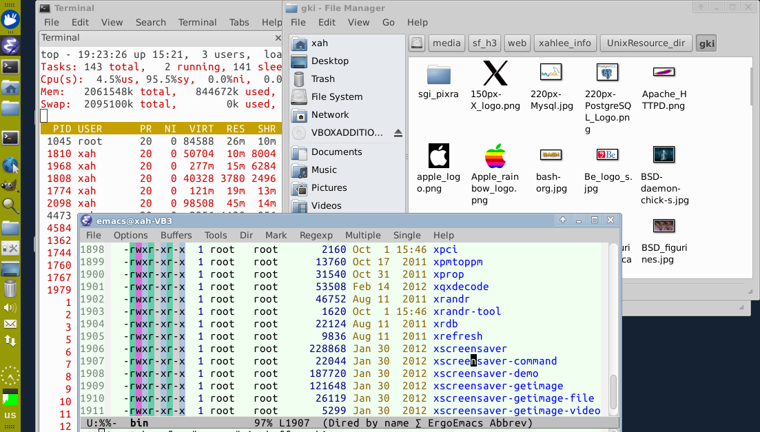 xfce desktop screenshot 2012-10-15