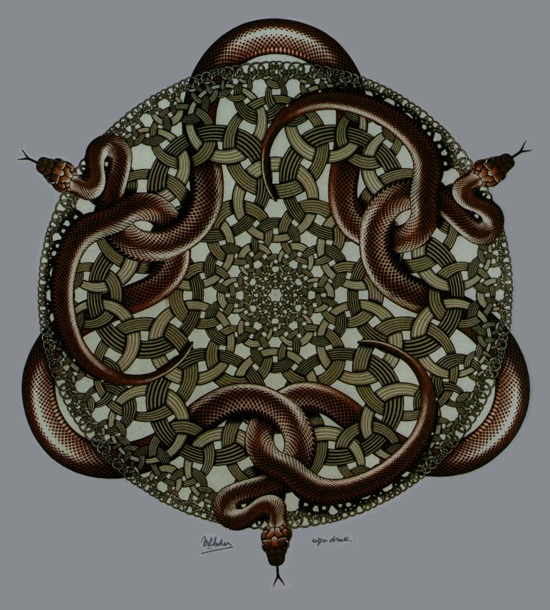Escher's snakes