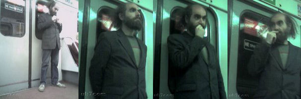 Grigori Perelman on subway
