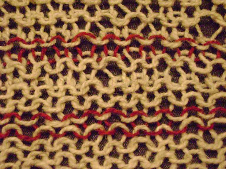Knitting red courses reverse stockinette garter tvy5d