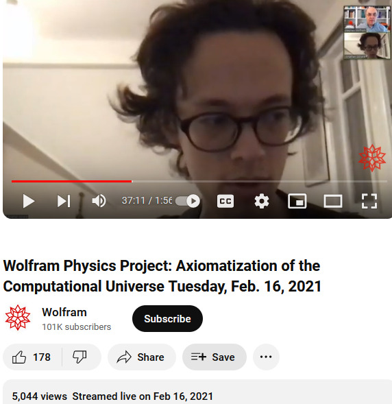 Wolfram Physics Axiomatization 2021