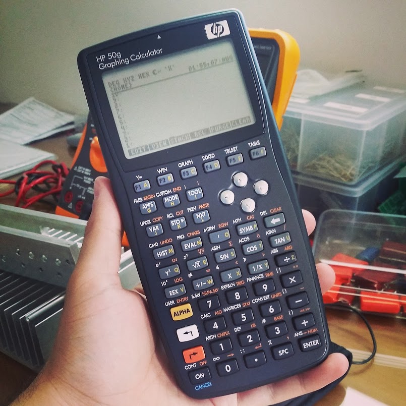 HP-50g calculator 2014-08-07