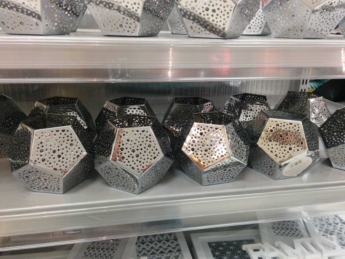 dodecahedron candle holder at KMart 2016-07 07429