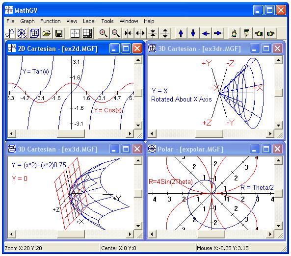 MathGV plotter screenshot 2011-10-08