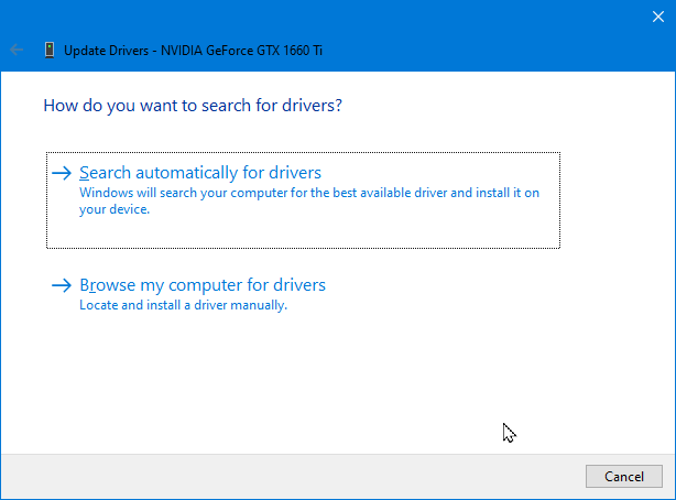 Windows 10 update display driver 2021-05-13