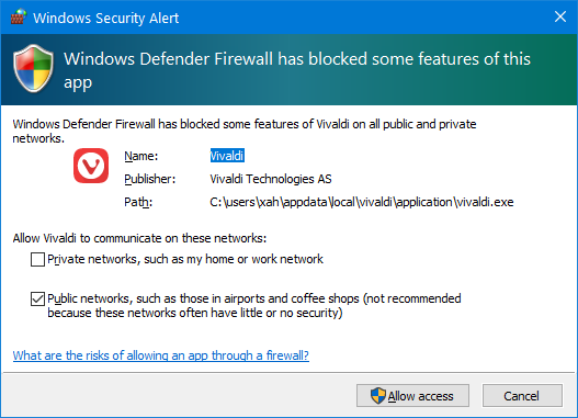 Windows10 defender firewall block 2021-06-29