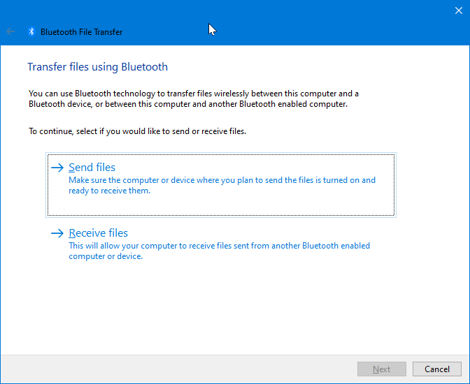 Windows 10 bluetooth file transfer 2021-02-07