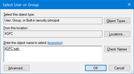 Windows 10 select user or group 2021-06-08 8Zg9D