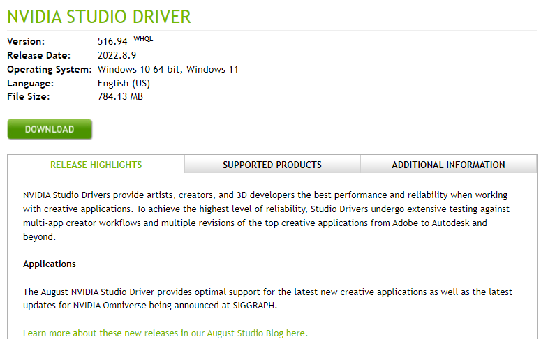 nvidia studio driver 2022-09-15 khsW6