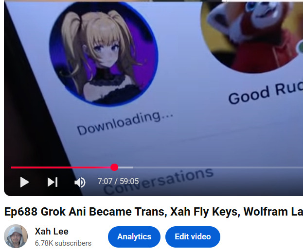 grok ani became trans ep688 2025-08-03 27c7a