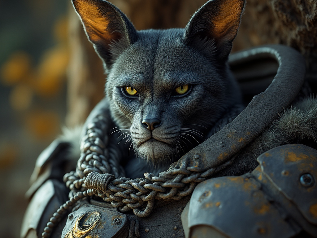 grok draw me cat warrior 2024-12-01