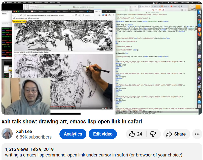 xah talk show 2019-02-09 vHWTH