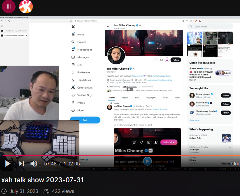 xah talk show 2023-07-31 W9VrZ