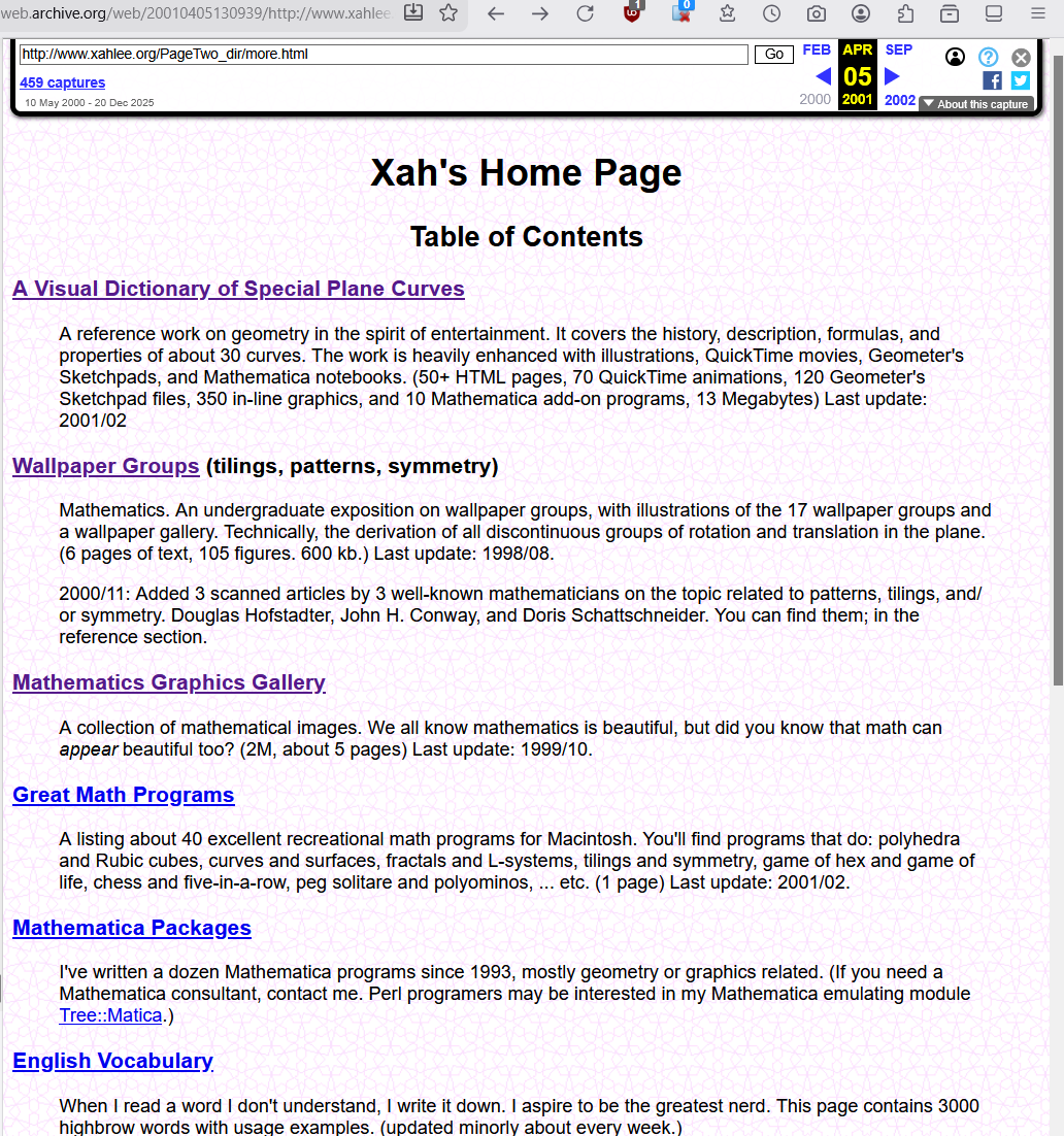 xts ep739 xahlee org 2001 archive 2026-01-07 2048f