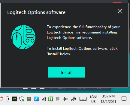 logitech options software popup 2021-12-02